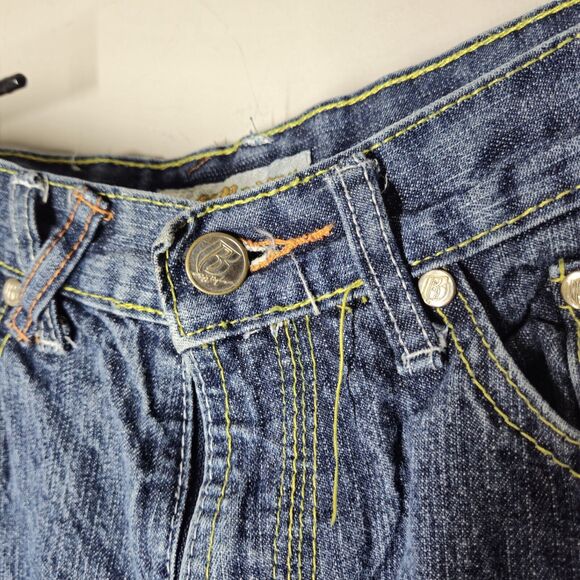 Vintage ‘90s Ruff Ryders Kids Size 10 Denim Jean Shorts DMX Hip Hop Streetwear - Picture 7 of 10